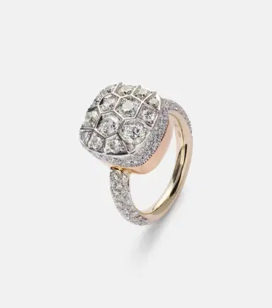 Pomellato Nudo Assoluto 18kt rose and white gold ring with diamonds | Thumbnail 3 Pomellato Nudo Assoluto 18kt rose and white gold ring with diamonds | Thumbnail 3