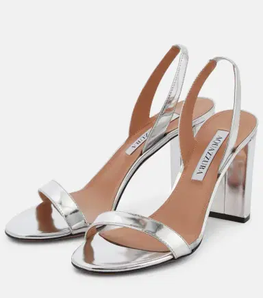 Aquazzura So Nude 85 metallic leather sandals | Thumbnail 2 Aquazzura So Nude 85 metallic leather sandals | Thumbnail 2