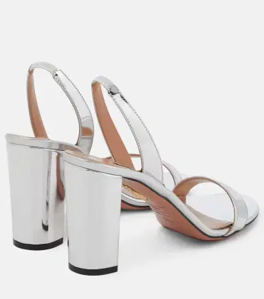 Aquazzura So Nude 85 metallic leather sandals | Thumbnail 4 Aquazzura So Nude 85 metallic leather sandals | Thumbnail 4
