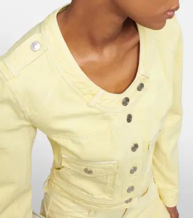 Isabel Marant Valene cropped denim jacket | Thumbnail 3 Isabel Marant Valene cropped denim jacket | Thumbnail 3