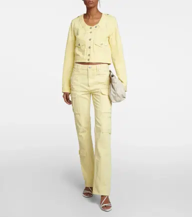 Isabel Marant Valene cropped denim jacket | Thumbnail 5 Isabel Marant Valene cropped denim jacket | Thumbnail 5
