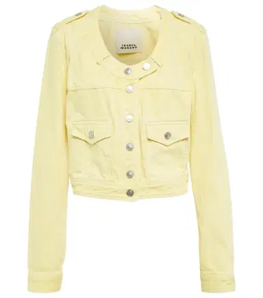 Isabel Marant Valene cropped denim jacket | Thumbnail 1 Isabel Marant Valene cropped denim jacket | Thumbnail 1