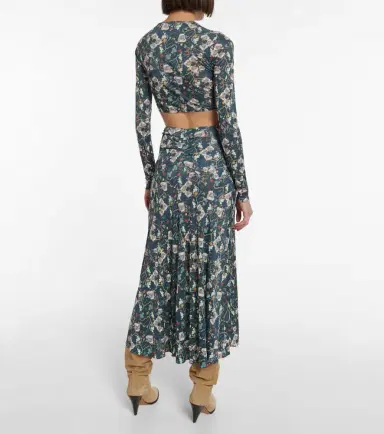 Isabel Marant Jinea floral jersey crop top | Thumbnail 2 Isabel Marant Jinea floral jersey crop top | Thumbnail 2