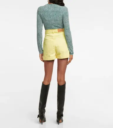 Isabel Marant Vetanio high-rise denim shorts | Thumbnail 2 Isabel Marant Vetanio high-rise denim shorts | Thumbnail 2