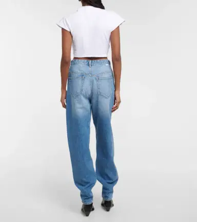 Isabel Marant Zineae cotton jersey crop top | Thumbnail 2 Isabel Marant Zineae cotton jersey crop top | Thumbnail 2