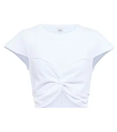 Isabel Marant Zineae cotton jersey crop top | Thumbnail 1 Isabel Marant Zineae cotton jersey crop top | Thumbnail 1