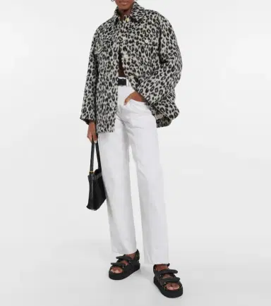 Isabel Marant Odelino leopard-print virgin wool jacket | Thumbnail 4 Isabel Marant Odelino leopard-print virgin wool jacket | Thumbnail 4