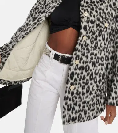 Isabel Marant Odelino leopard-print virgin wool jacket | Thumbnail 5 Isabel Marant Odelino leopard-print virgin wool jacket | Thumbnail 5