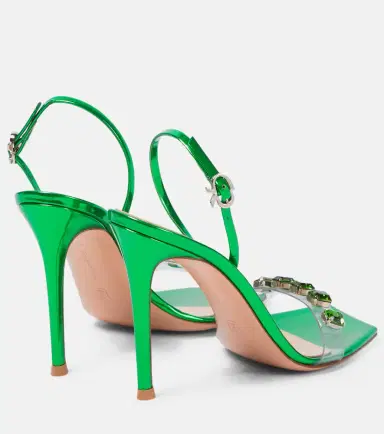 Gianvito Rossi Ribbon Candy 105 leather sandals | Thumbnail 4 Gianvito Rossi Ribbon Candy 105 leather sandals | Thumbnail 4