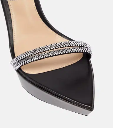Gianvito Rossi Embellished leather platform sandals | Thumbnail 3 Gianvito Rossi Embellished leather platform sandals | Thumbnail 3