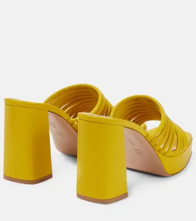 Gianvito Rossi Lena 95 leather mules | Thumbnail 3 Gianvito Rossi Lena 95 leather mules | Thumbnail 3