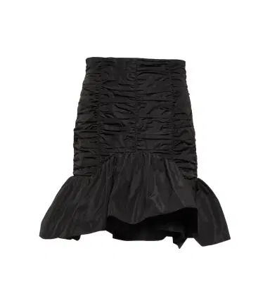 Patou Ruched faille miniskirt | Thumbnail 1 Patou Ruched faille miniskirt | Thumbnail 1