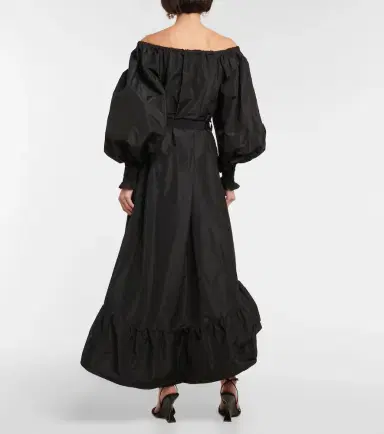 Patou Off-shoulder faille maxi dress | Thumbnail 5 Patou Off-shoulder faille maxi dress | Thumbnail 5