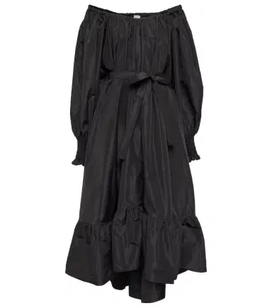 Patou Off-shoulder faille maxi dress | Thumbnail 1 Patou Off-shoulder faille maxi dress | Thumbnail 1