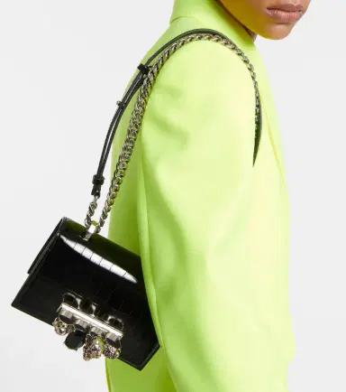 McQueen Jewelled Satchel leather shoulder bag | Thumbnail 4 McQueen Jewelled Satchel leather shoulder bag | Thumbnail 4