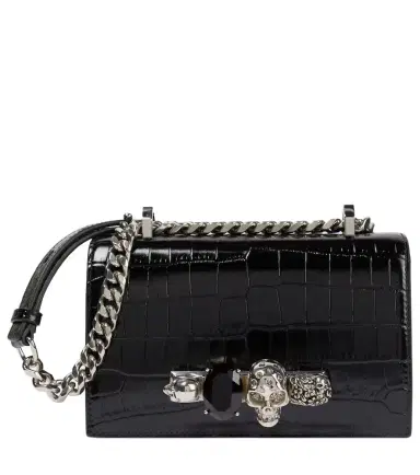 McQueen Jewelled Satchel leather shoulder bag | Thumbnail 1 McQueen Jewelled Satchel leather shoulder bag | Thumbnail 1