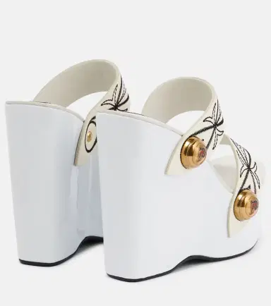 Pucci Embroidered leather wedge sandals | Thumbnail 2 Pucci Embroidered leather wedge sandals | Thumbnail 2