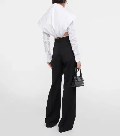 Jacquemus La Chemise Meio cotton cropped shirt | Thumbnail 3 Jacquemus La Chemise Meio cotton cropped shirt | Thumbnail 3