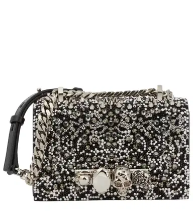 McQueen Jewelled Satchel embellished shoulder bag | Thumbnail 1 McQueen Jewelled Satchel embellished shoulder bag | Thumbnail 1