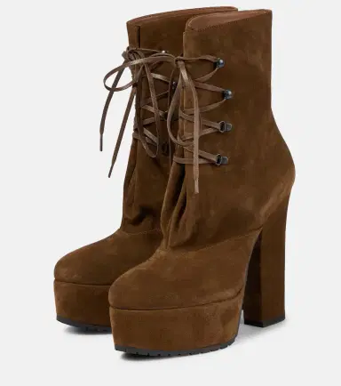 Alaïa Alaïa Trekk suede ankle boots | Thumbnail 3 Alaïa Alaïa Trekk suede ankle boots | Thumbnail 3