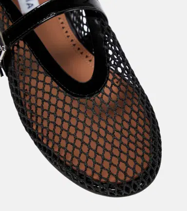 Alaïa Alaïa Fishnet ballet flats | Thumbnail 4 Alaïa Alaïa Fishnet ballet flats | Thumbnail 4