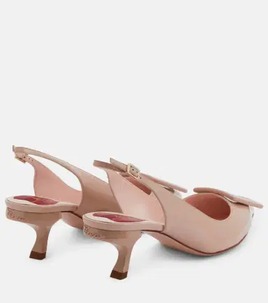 Roger Vivier Virgule leather slingback pumps | Thumbnail 4 Roger Vivier Virgule leather slingback pumps | Thumbnail 4