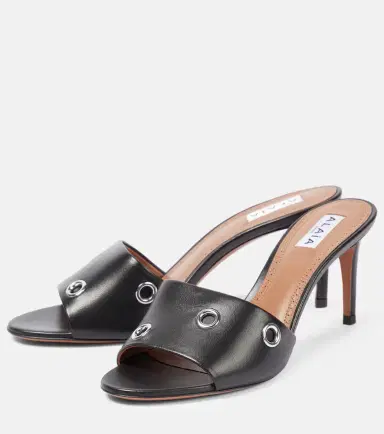 Alaïa Alaïa Oeillets embellished leather sandals | Thumbnail 3 Alaïa Alaïa Oeillets embellished leather sandals | Thumbnail 3