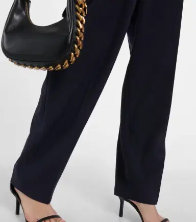 Stella McCartney Pleated high-rise tapered pants | Thumbnail 5 Stella McCartney Pleated high-rise tapered pants | Thumbnail 5