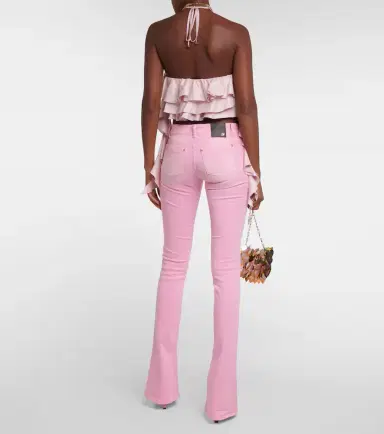 BLUMARINE Ruffled halterneck crop top | Thumbnail 4 BLUMARINE Ruffled halterneck crop top | Thumbnail 4