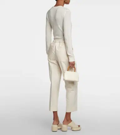 Jil Sander High-rise cotton pants | Thumbnail 4 Jil Sander High-rise cotton pants | Thumbnail 4