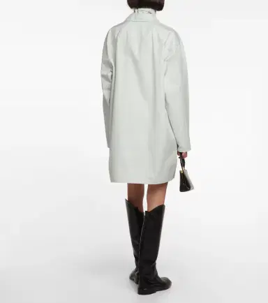 Jil Sander V-neck cotton minidress | Thumbnail 3 Jil Sander V-neck cotton minidress | Thumbnail 3