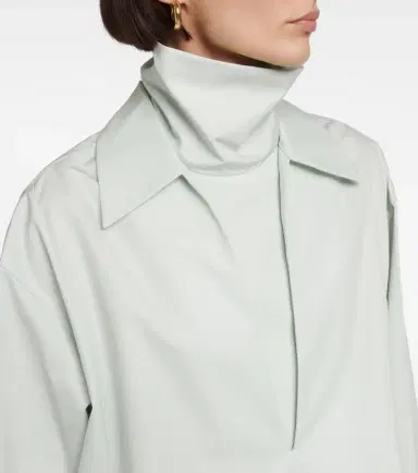 Jil Sander V-neck cotton minidress | Thumbnail 4 Jil Sander V-neck cotton minidress | Thumbnail 4