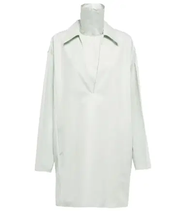 Jil Sander V-neck cotton minidress | Thumbnail 1 Jil Sander V-neck cotton minidress | Thumbnail 1