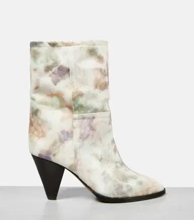 Isabel Marant Rouxa printed canvas ankle boots | Thumbnail 2 Isabel Marant Rouxa printed canvas ankle boots | Thumbnail 2