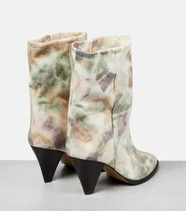Isabel Marant Rouxa printed canvas ankle boots | Thumbnail 3 Isabel Marant Rouxa printed canvas ankle boots | Thumbnail 3