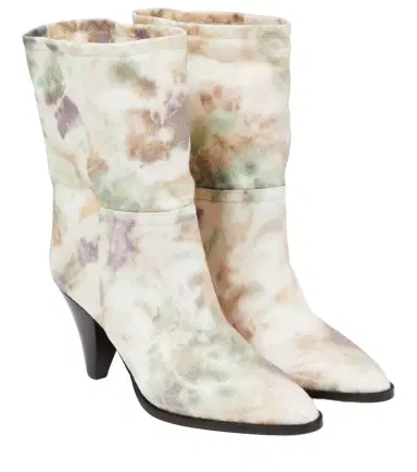 Isabel Marant Rouxa printed canvas ankle boots | Thumbnail 1 Isabel Marant Rouxa printed canvas ankle boots | Thumbnail 1