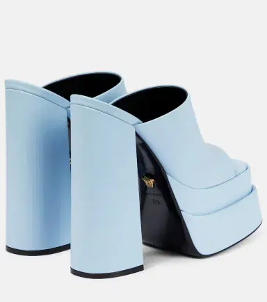 Versace Leather platform mules | Thumbnail 2 Versace Leather platform mules | Thumbnail 2