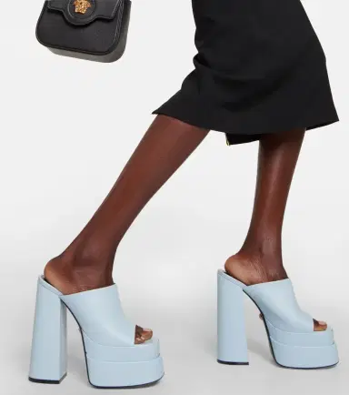 Versace Leather platform mules | Thumbnail 5 Versace Leather platform mules | Thumbnail 5