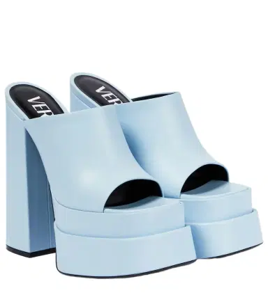 Versace Leather platform mules | Thumbnail 1 Versace Leather platform mules | Thumbnail 1