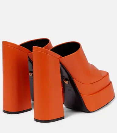 Versace Leather platform mules | Thumbnail 4 Versace Leather platform mules | Thumbnail 4