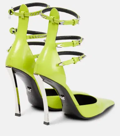 Versace Pin-Point embellished leather pumps | Thumbnail 3 Versace Pin-Point embellished leather pumps | Thumbnail 3