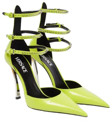 Versace Pin-Point embellished leather pumps | Thumbnail 1 Versace Pin-Point embellished leather pumps | Thumbnail 1