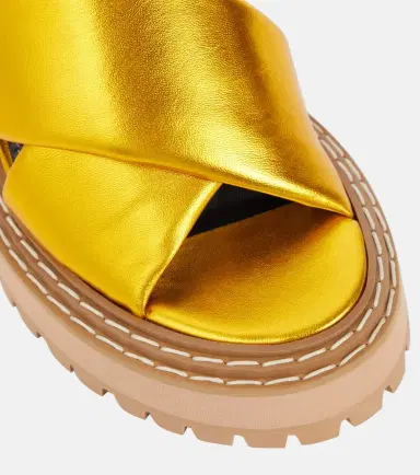 Proenza Schouler Metallic leather sandals | Thumbnail 2 Proenza Schouler Metallic leather sandals | Thumbnail 2