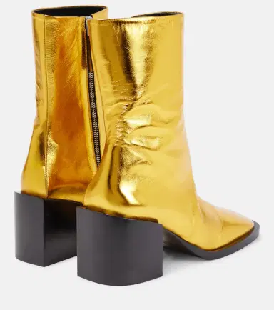 Jil Sander Metallic leather ankle boots | Thumbnail 2 Jil Sander Metallic leather ankle boots | Thumbnail 2