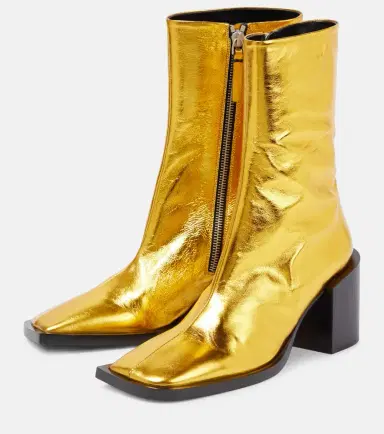 Jil Sander Metallic leather ankle boots | Thumbnail 4 Jil Sander Metallic leather ankle boots | Thumbnail 4