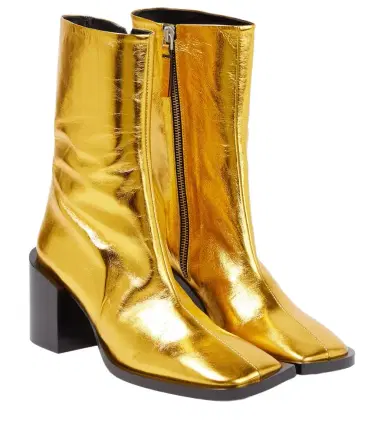 Jil Sander Metallic leather ankle boots | Thumbnail 1 Jil Sander Metallic leather ankle boots | Thumbnail 1