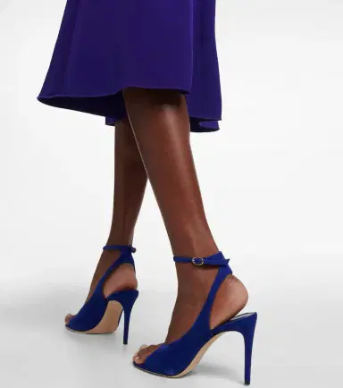 Victoria Beckham Suede slingback sandals | Thumbnail 3 Victoria Beckham Suede slingback sandals | Thumbnail 3