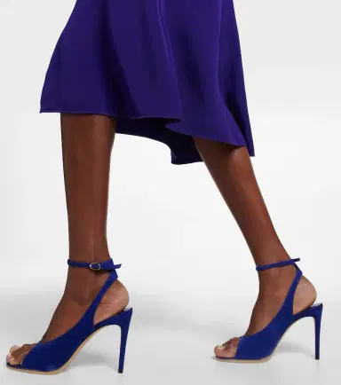 Victoria Beckham Suede slingback sandals | Thumbnail 4 Victoria Beckham Suede slingback sandals | Thumbnail 4