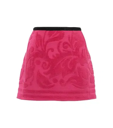 Marine Serre Jacquard cotton miniskirt | Thumbnail 1 Marine Serre Jacquard cotton miniskirt | Thumbnail 1