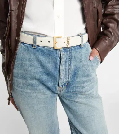 Saint Laurent Cassandre leather belt | Thumbnail 3 Saint Laurent Cassandre leather belt | Thumbnail 3
